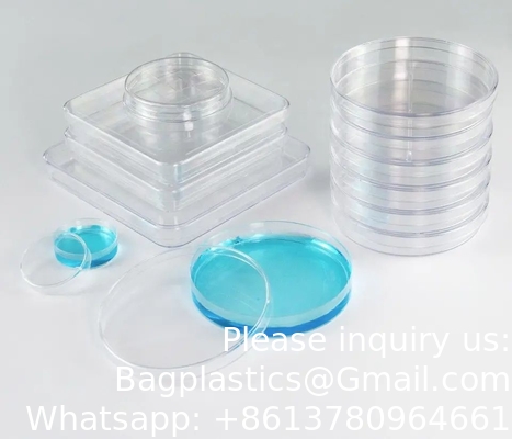 Lab Supply PP Culture Dish Bacterial Cell Cultured Dish Transparent Disposable Plastic Cell Petri Dish