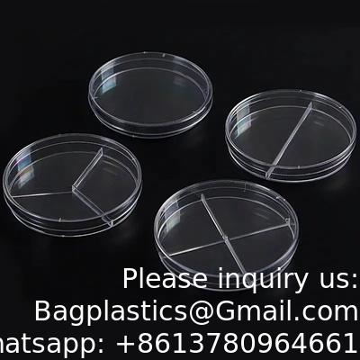 Lab Supply PP Culture Dish Bacterial Cell Cultured Dish Transparent Disposable Plastic Cell Petri Dish