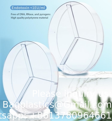 Lab Supply PP Culture Dish Bacterial Cell Cultured Dish Transparent Disposable Plastic Cell Petri Dish