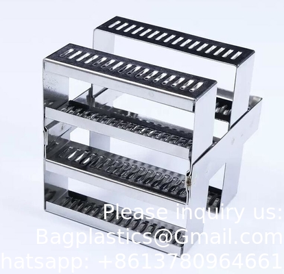 Histology Tissue Slide Glass Staining Jar Staining Rack Pathology microscope slide staining jar and rack