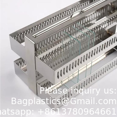 Histology Tissue Slide Glass Staining Jar Staining Rack Pathology microscope slide staining jar and rack