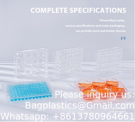 Plastic Sterile 4 6 12 24 48 96 384 Wells Tissue Culture Plate Cell Culture Plate For Lab Free Sample Free Shipping