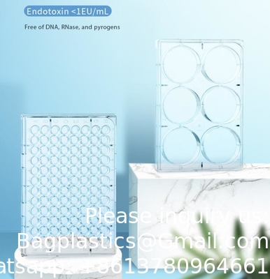 Plastic Sterile 4 6 12 24 48 96 384 Wells Tissue Culture Plate Cell Culture Plate For Lab Free Sample Free Shipping