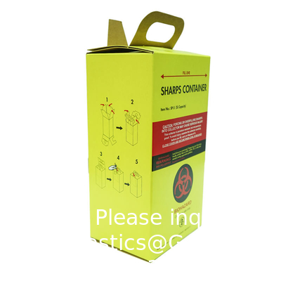 Safety Box Waste Syringe Needle Sharp Incinerator Carton Container 5L 7L 10l Disposable Incinerator Bin Box