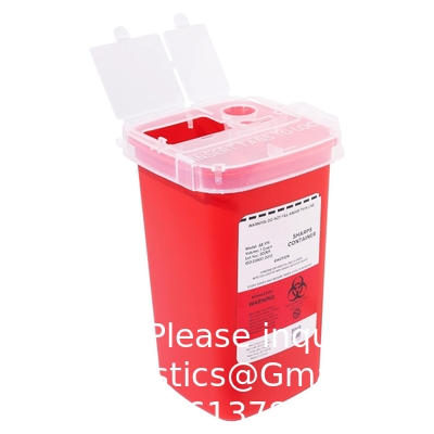 Sharps Container for Home Use 1 Quart (1-Pack) | Biohazard Needle and Syringe Disposal | Small Portable Container
