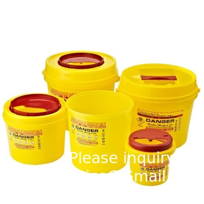 3L 5L 10L Medical Waste Disposable Plastic Sharp Boxes Medical Sharp Container Disposable Multiple Styles 30L 8Gal