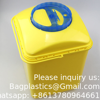 5L 10l Disposable Incinerator Box Corrugated Paper Boxes Syringe Needle Sharp Container Safety Box