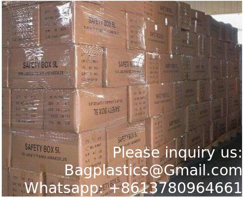 5L 10l Disposable Incinerator Box Corrugated Paper Boxes Syringe Needle Sharp Container Safety Box