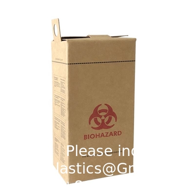 5L 10l Disposable Incinerator Box Corrugated Paper Boxes Syringe Needle Sharp Container Safety Box
