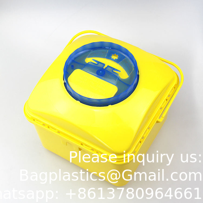 5L 10l Disposable Incinerator Box Corrugated Paper Boxes Syringe Needle Sharp Container Safety Box