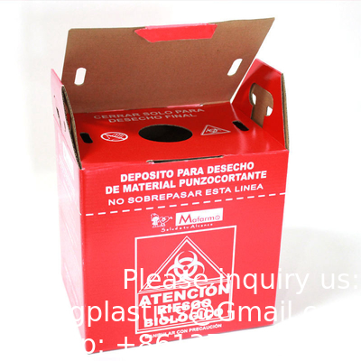 5L 10l Disposable Incinerator Box Corrugated Paper Boxes Syringe Needle Sharp Container Safety Box