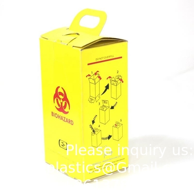 Medical Disposal Disposable 5L Paper Needle Sharps Bins Box Container Disposable Sharp Container Disposable Medical