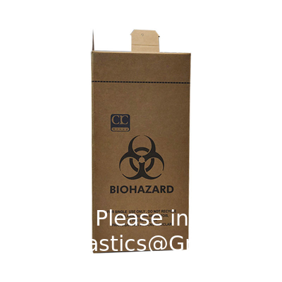 Custom Disposable Sterile Syringe Safety Box Container Needle Plastic Syringe Sharps Bio Bins Safe Sharp Bin