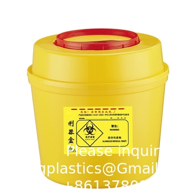 Medical Plastic Medical Waste Bin Medical Container Biohazard Needles Disposable 1L Sharps Container