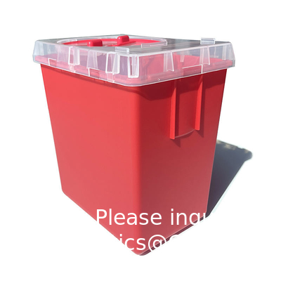 Medical Plastic Medical Waste Bin Medical Container Biohazard Needles Disposable 1L Sharps Container