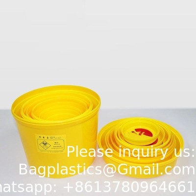 Medical Plastic Medical Waste Bin Medical Container Biohazard Needles Disposable 1L Sharps Container