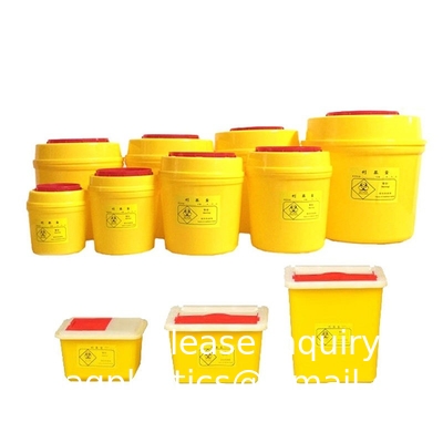 Medical Plastic Medical Waste Bin Medical Container Biohazard Needles Disposable 1L Sharps Container