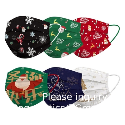 Face Mask, Disposable Mask, Christmas Gifts Christmas Cartoon Maskes Holiday Party Supplies Men And Women Free Sample