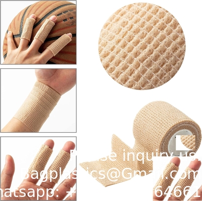 Self Adhesive Bandage Wrap, 6 Pack, Skin Colored, 2“ x 5 Yards, Cohesive Bandages, Medical Wrap, Elastic Bandage Wrap