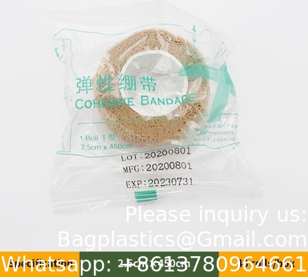 Beige-Self Adhesive Cohesive Bandage Wrap, Self Adherant Non-Woven Wrap Rolls, Atheletic Tape For Wrist, Ankle, Hand