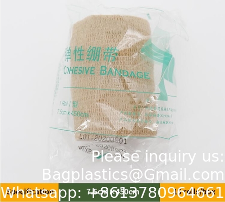 Beige-Self Adhesive Cohesive Bandage Wrap, Self Adherant Non-Woven Wrap Rolls, Atheletic Tape For Wrist, Ankle, Hand
