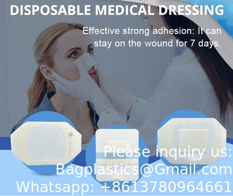 Transparent Film Dressing, Large Waterproof Adhesive Patch | Window Frame Wound Cover for Post Surgical Shower