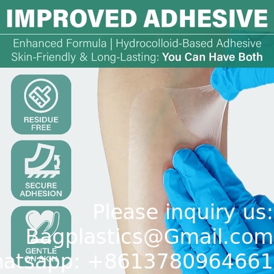 Transparent Film Dressing, Large Waterproof Adhesive Patch | Window Frame Wound Cover for Post Surgical Shower