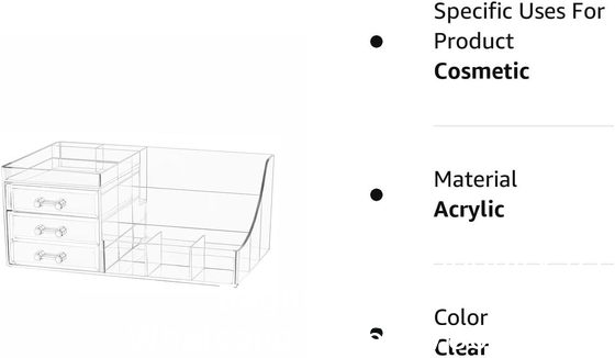 Clear Containers For Organizing 7 Drawers Stackable Dresser Bathroom Organizers And Storage Jewelry Hair Accessories