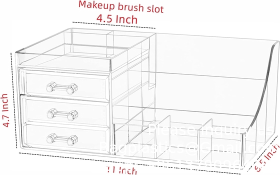 Clear Containers For Organizing 7 Drawers Stackable Dresser Bathroom Organizers And Storage Jewelry Hair Accessories