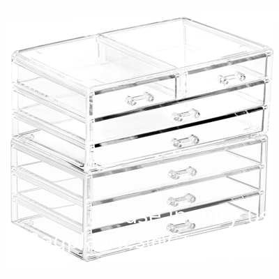 Clear Containers For Organizing 7 Drawers Stackable Dresser Bathroom Organizers And Storage Jewelry Hair Accessories