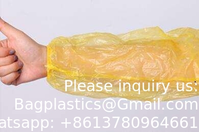 Wholesale Polyethylene Disposable Arm Sleeve Cover 18&quot; Plastic Blue Disposable Arm Sleeves For Cooking And Tattoo