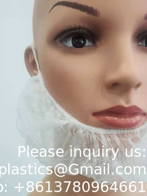 Manufacturer Disposable PP Nonwoven Beard Cover Beard Protecting Net Beard Guard Covers Used In Food Industry Health