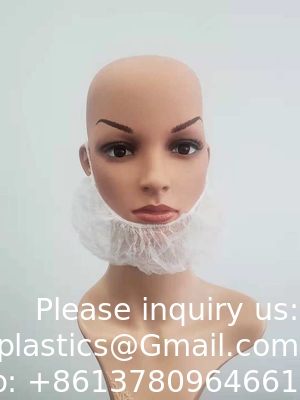 Manufacturer Disposable PP Nonwoven Beard Cover Beard Protecting Net Beard Guard Covers Used In Food Industry Health