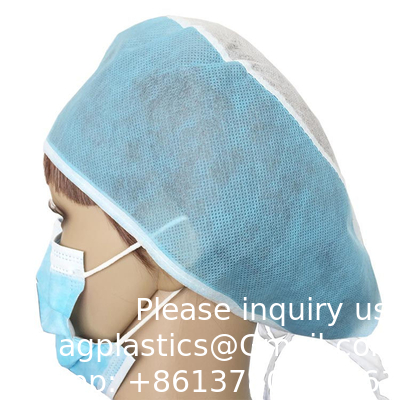 Surgeon Caps Disposable Medical Use Doctor Cap PP Surgical Cap Disposable non woven SMS medical bouffant