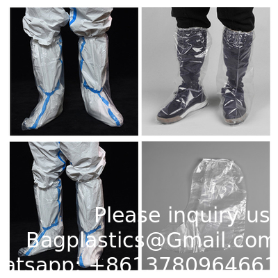 Wholesale Thickened Boot Cover Disposable Long Sleeve Leg Cover PE PP CPE Disposable Waterproof Calf Leg Cast Covers