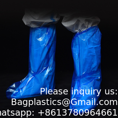 Wholesale Thickened Boot Cover Disposable Long Sleeve Leg Cover PE PP CPE Disposable Waterproof Calf Leg Cast Covers