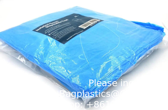 Manufacturer Disposable Isolation Gown PP+PE Non Woven Personal Protective Medical Batas Quirurgicas Desechables