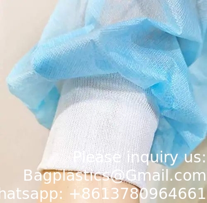Manufacturer Disposable Isolation Gown PP+PE Non Woven Personal Protective Medical Batas Quirurgicas Desechables