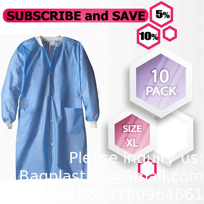Disposable Laboratory Coat, Dental supplies, Nonwoven Disposable PP White Lab Coat Non Woven For Kids Or Adults
