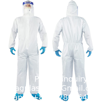 Ppekit Disposable Safety Coveralls Disposable Protection Chemical Protective Microporous Non-Woven Coverall OEM