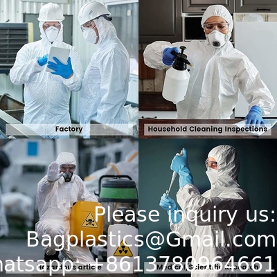 Ppekit Disposable Safety Coveralls Disposable Protection Chemical Protective Microporous Non-Woven Coverall OEM