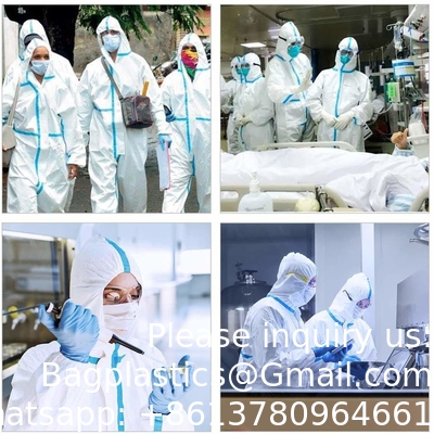 Ppekit Disposable Safety Coveralls Disposable Protection Chemical Protective Microporous Non-Woven Coverall OEM
