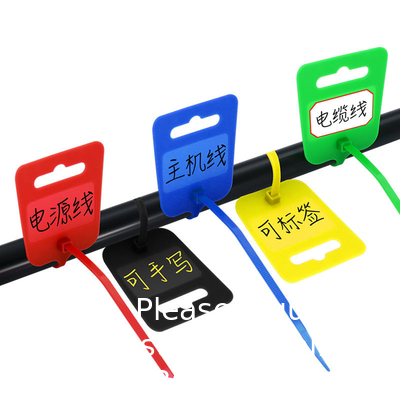 Tag Label Cable Ties Wire Zip Ties Self-Locking Plastic Straps Label Mark Tag6 Inch Operate Length Nylon