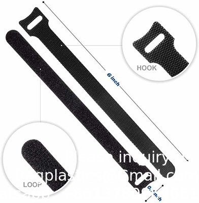 Colorful Velcro ties, Reusable Fastening Cable Ties, Microfiber Cloth 6-Inch Hook Loop Cord Ties Velcrs12mm*150mm