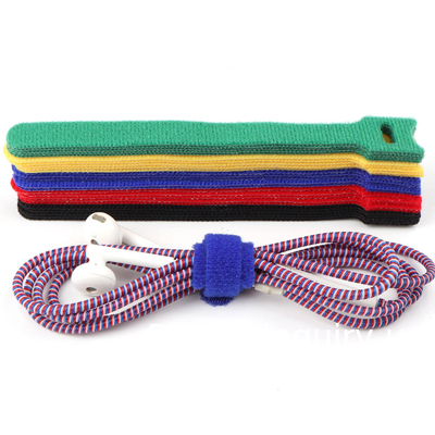 Colorful Velcro ties, Reusable Fastening Cable Ties, Microfiber Cloth 6-Inch Hook Loop Cord Ties Velcrs12mm*150mm