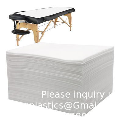 Disposable SMS Waterproof Bed Cover Single Layer Non Woven White Spa Massage Disposable Bed Sheet