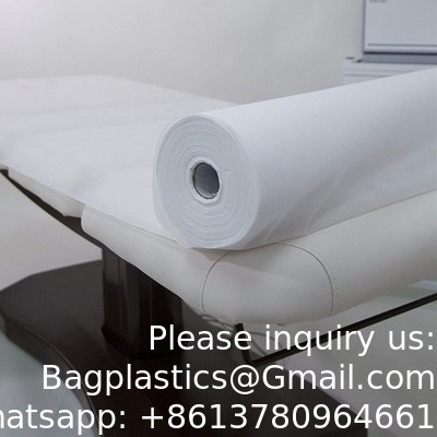 Disposable SMS Waterproof Bed Cover Single Layer Non Woven White Spa Massage Disposable Bed Sheet
