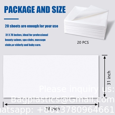 Disposable Massage Table Cover Paper Sheet Pp Non Woven Waterproof Disposable Bed Sheet Rolls For Salon Beauty Spa