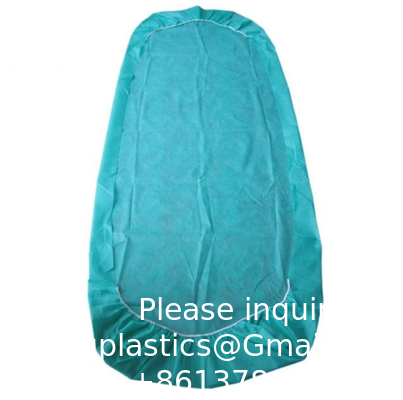 Disposable SMS 3 Layers 90x200cm Waterproof High Quality Beauty Spa Elastic Band Medical Bed Covers