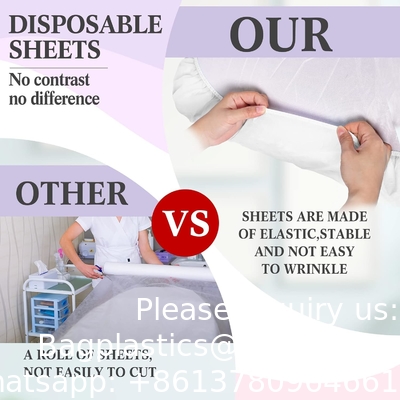 Disposable Bedsheet Nonwoven Bedsheet Cover Disposable PP Nonwoven Bed Sheet With Elastic Cover Band